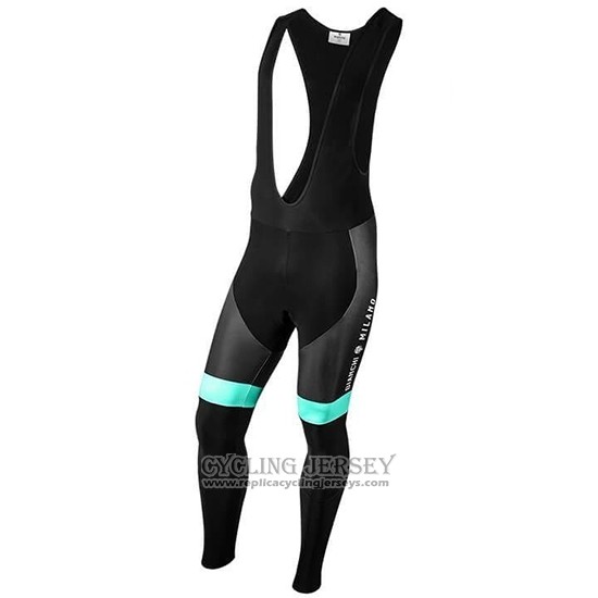 2019 Cycling Jersey Bianchi Milano Pb Black Red Long Sleeve And Bib Tight